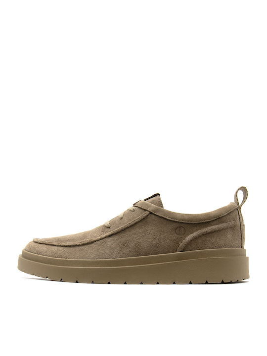 Polden Suede Ανδρικά Μοκασίνια σε Καφέ Χρώμα