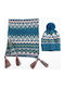 Beanie Beanie Knitted in Navy Blue color