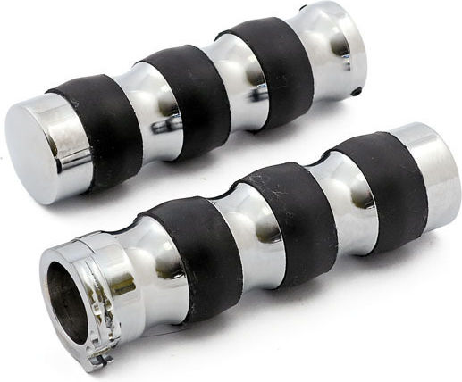 Σετ Χειρολαβές Μοτοσυκλέτας Dual Cable Throttle Harley Davidson '74 '13 Χρώμιο Hillock Grips Chrome