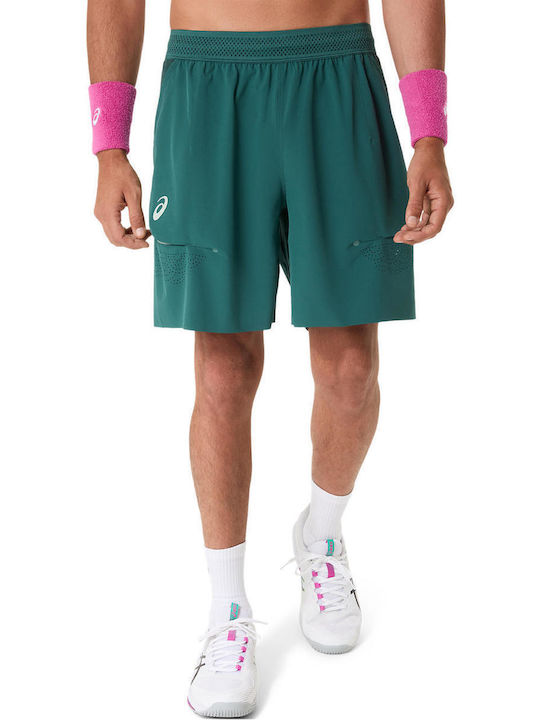 ASICS 2041A389-300 Men's Green Tennis Shorts