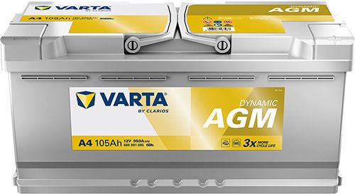 Varta Varta Auto-Batterie Dynamic Mit 105Ah Kapazität Und 950A Kaltstartstrom Start/Stopp