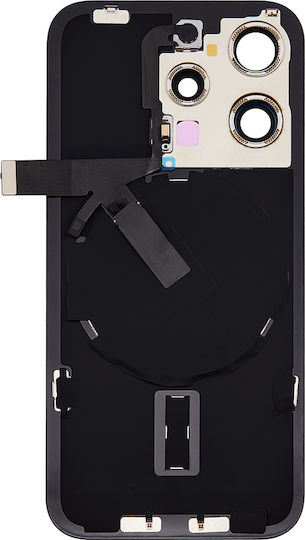 Apple iPhone 15 Pro Back Glass NFC White Titanium Compatible Mobile Phone Replacement Cover