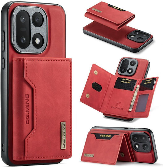Dg.ming M2 Series Hard Case Magnetic Wallet Red OnePlus 15 5G