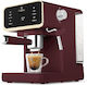 Berlinger Haus Μηχανή Espresso 950W Πίεσης 20bar Matte Burgundy BH-9848
