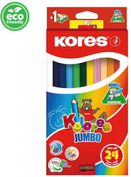 Kores Jumbo Colored Pencils 24 Pcs 793524 Kores Jumbo Colored Pencils 24 Pcs 793524