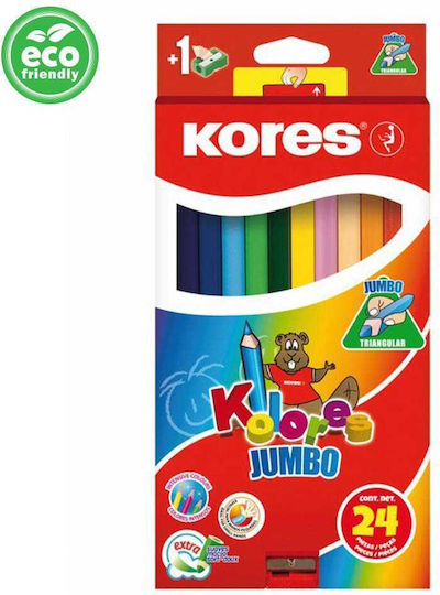 Kores Jumbo Colored Pencils 24 Pcs 793524