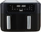 Haden Air Fryer with Double Detachable Bucket 9.5lt Black