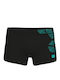 Kikko Swim Short Men's Swimwear Shorts Black with Patterns