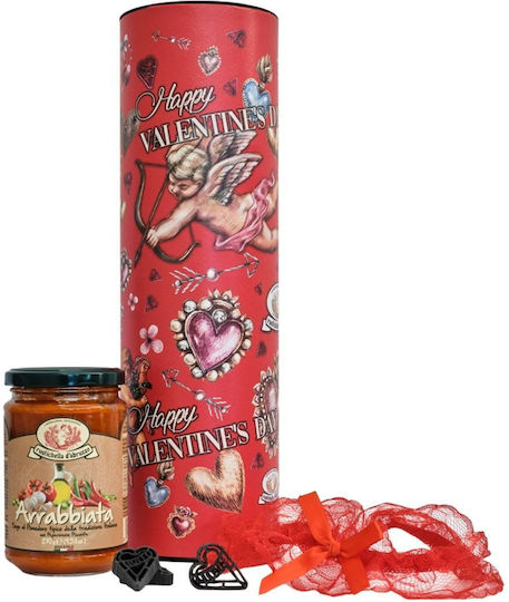 Zymar Gift Set Pasta Packaging Saint Valentine Red Pasta Sauce Calzoncino Rustichella D'abruzzo