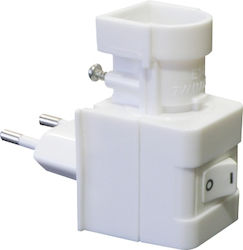 Elvhx Steckdosenadapter mit E14 Glühbirnensockel Set 12 Stück