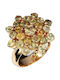 Songea Ring made of Silver Gold Plated