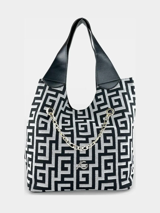 Set Damentasche Shopper Schultertasche Schwarz