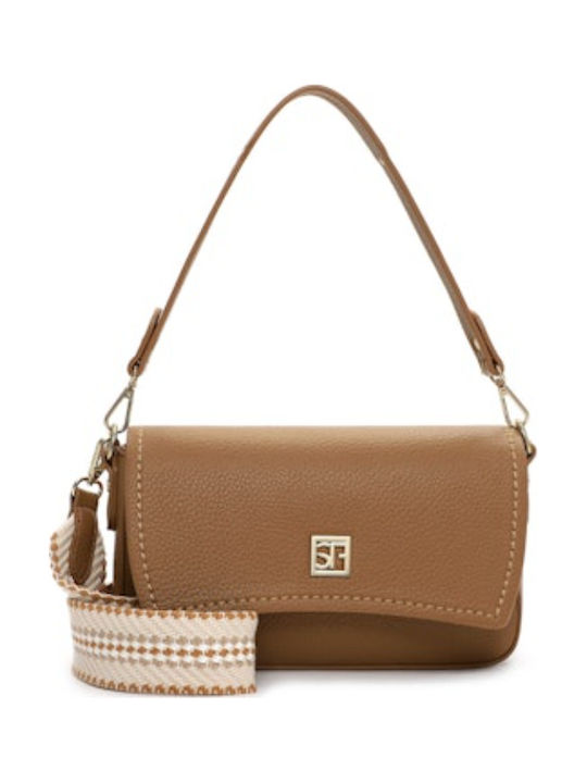 Women's Shoulder and Crossbody Bag Tabac Brown