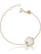 Pasquale Bruni Petit Joli Bracelet 18K Rose Gold White Agate Diamonds 18.5cm