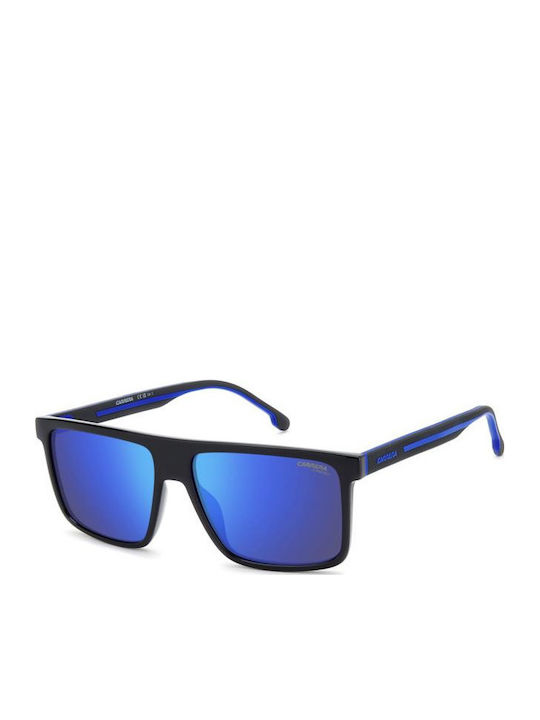 Carrera Unisex Sunglasses with Black Horn-Rimmed Frame and Grey Lens 14/S D51/Z0