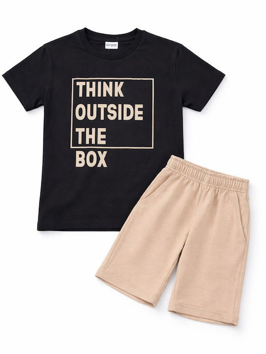 Trax Kinder-Set mit Shorts Sommer 2Stück Black