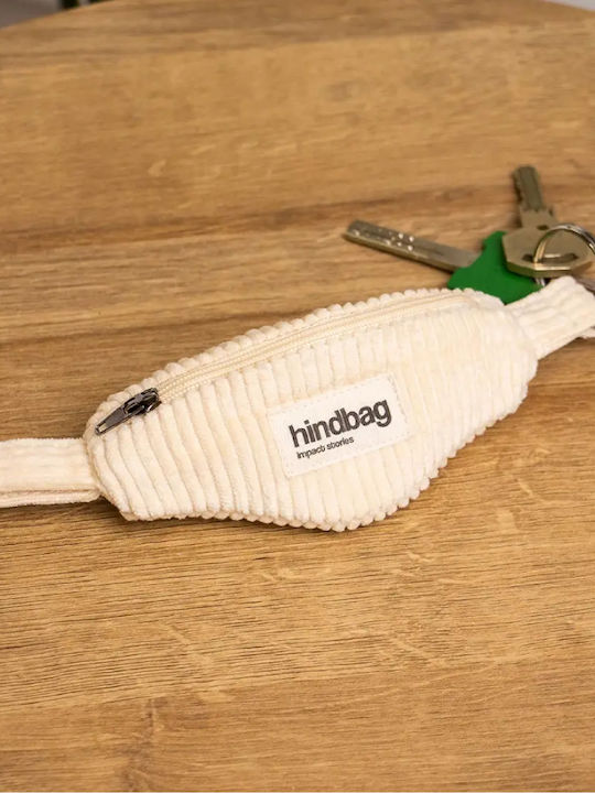 Hindbag Keychain Wallet Corduroy Côme Beige Mini Keychain Pouch