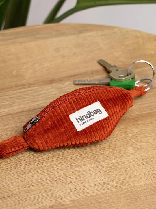 Hindbag Keychain Corduroy Wallet Côme Brick Mini Keychain Pouch