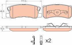 Trw Brake Pad Set Disc Brake Gdb3595
