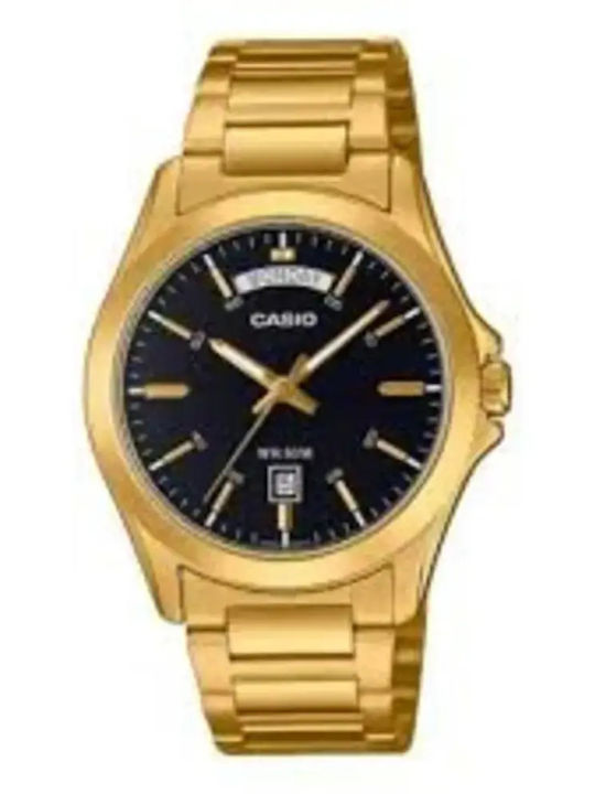 Casio Колекция Мъжки Часовник 39.8мм На Батерия със Златиста Стоманена Гривна