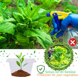 Anti-slug Rings 12 Pieces Ø 24 Cm Pet Plant Protection Transparent