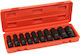 Verke Căpăcei Pneumatic - Pneumatic Lungi cu Patrat de Prindere 1/2" Set 10buc
