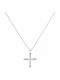 Ulysses Damen Kreuz aus Silber mit Kette