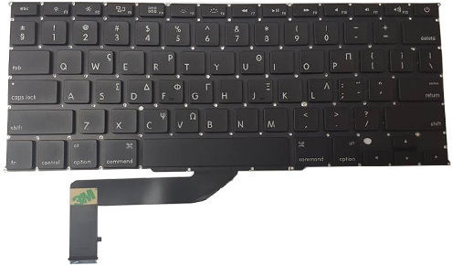 Apple Macbook Pro Retina 15" A1398 2012-2015 Laptop Keyboard Gr Layout Vertical Enter Oem