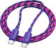 Hoco X116 Geflochten USB 2.0 Kabel USB-C männlich - USB-C 60W Mehrfarbig 1m