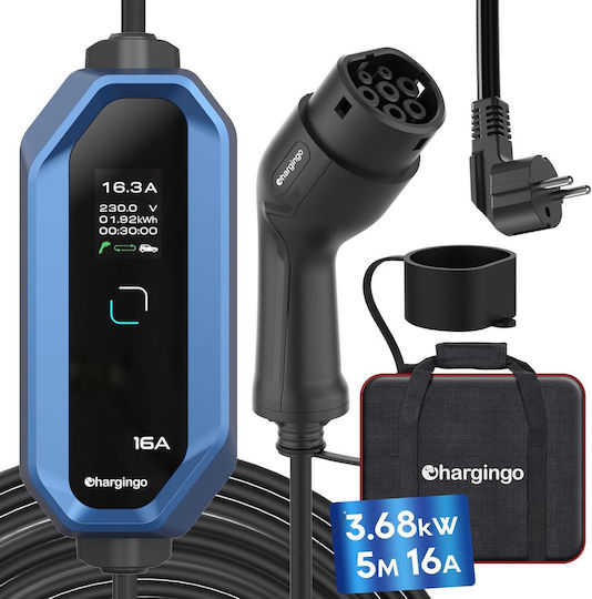 Încărcător Portabil 3.6kW cu Cablu Încorporat 5m Tipul 2 (B0CG67N79H)