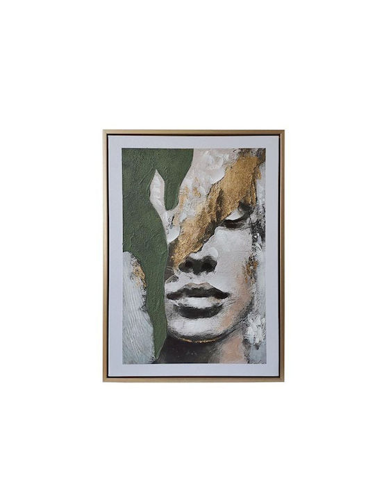 Canvas Painting Plastic Frame Fylliana Fl252827b Beige-Green-Grey 50x4x70cm