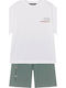 Kids' Set with Shorts Summer 2pcs Green