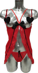Sexy Babydoll Strümpfe 3040 Rot
