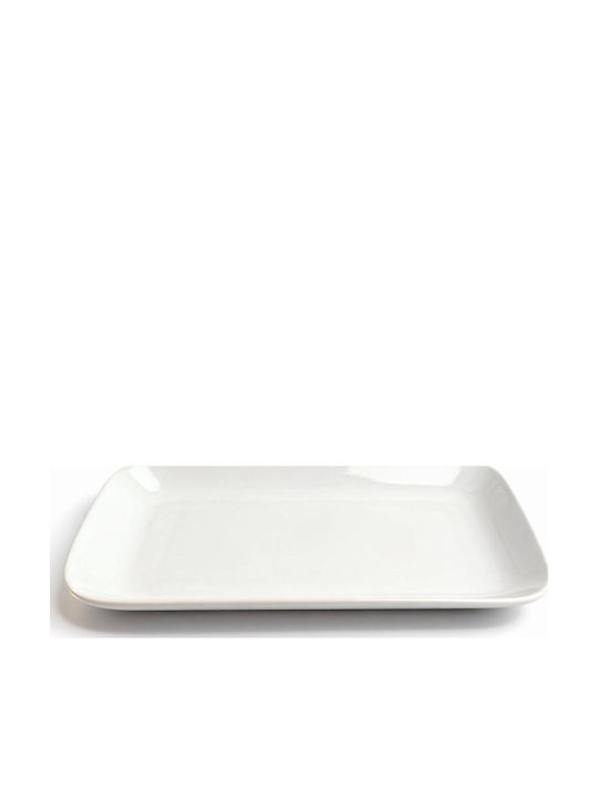 Oriana Ferelli Serving Platter Rectangular made of Porcelain White 18x12.2cm