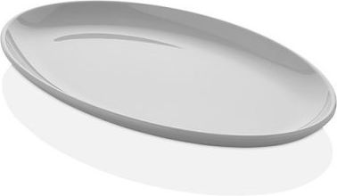 Atlas Melamin Servierplatte Oval Melamin Weiß 29x18cm 1Stück