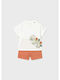 Kinder-Set mit Shorts Sommer 2Stück Orange Play