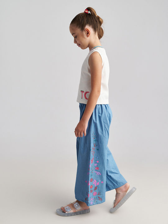 Set pentru copii cu pantaloni Vară 2buc Albastru