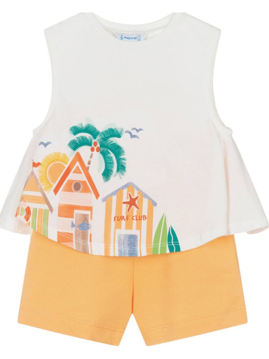 Kids' Set with Shorts Summer 2pcs Orange