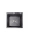 Sanitec Vessel Kitchen Sink Inox Satin Finish L50xW50cm Black