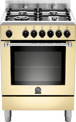 La Germania Freistehend mit Erdgas-Kochfeldern Beige M6806VC6D4DKG La Germania Freistehend mit Erdgas-Kochfeldern Beige M6806VC6D4DKG