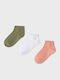 Mayoral Kids' Socks Peach 3 Pairs