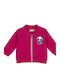 Kids Cardigan Cotton Fuchsia