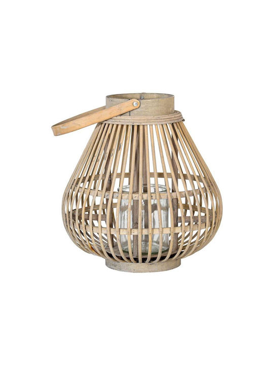 Fylliana Fl038 Rattan Tabletop Lantern Gray 30x32x32cm