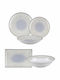 Oriana Ferelli Blue Porcelain Dinnerware Set 20pcs