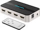 Vention Switch Hdmi 4k 3 In 1 Audio Aux F Port 60hz 3d Black