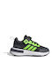 El C Kids Sports Shoes Running with Laces Black