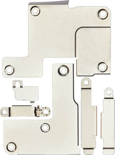 Clappio Kit Piese Metalice Suportă Plăci Interne iPhone 16 Pro Argintiu