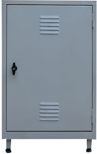 Single-leaf Metallic Galvanized Outdoor Storage Cabinet 100x50x40 cm