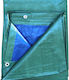 Waterproof Tarpaulin 140gr/m² 12x10m. Light Type Green