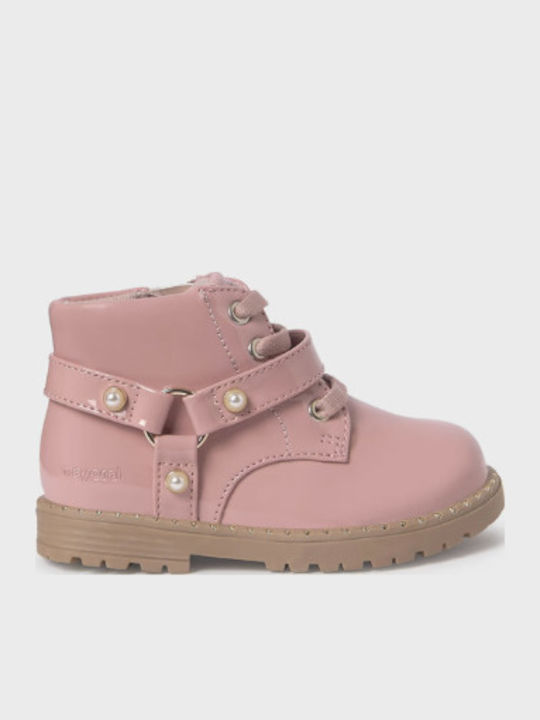 Mayoral Kinderstiefeletten aus Lackleder Rosa